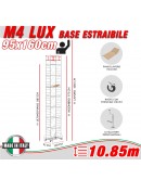 Trabattello Professionale M4 LUX base estraibile Altezza lavoro 10,85 metri