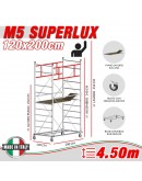 Trabattello Professionale M5 SUPERLUX Altezza lavoro 4,50 metri